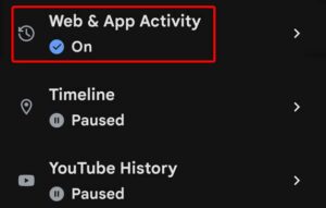 Web & App Activity