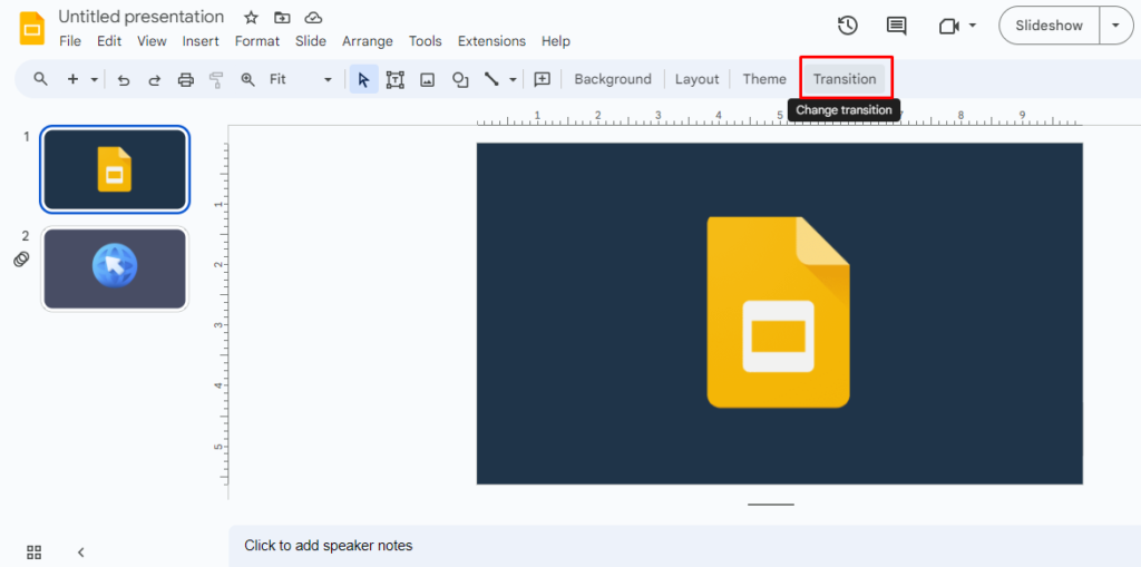 Google Slides Transitions