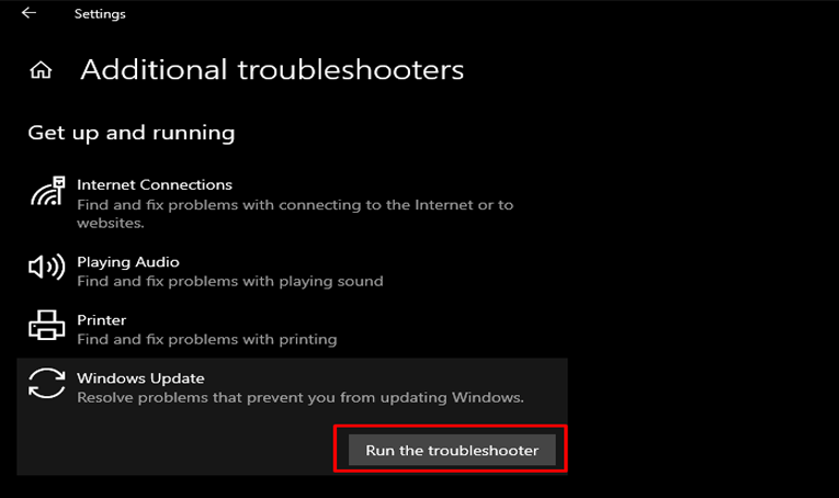 Windows Update Troubleshooter Error 0x80070643
