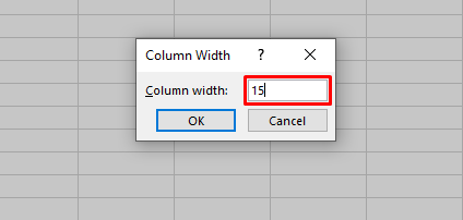 Column Width