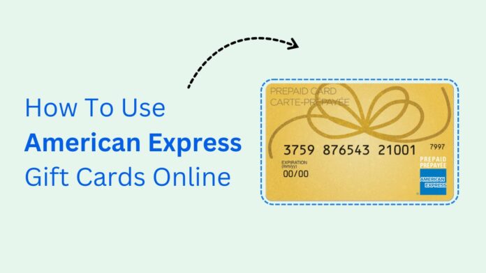 How To Use American Express Gift Card Online