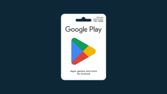 google play gift card redeem code