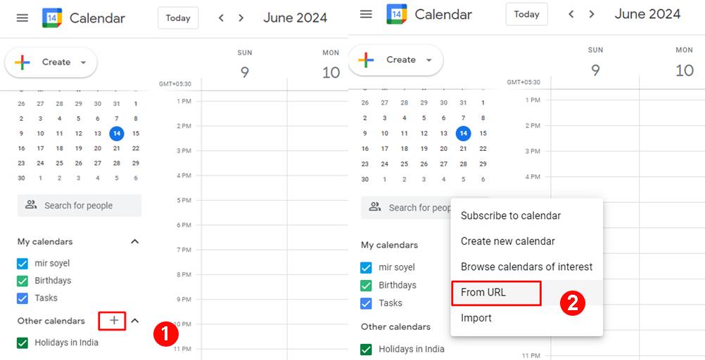 how to share outlook calander