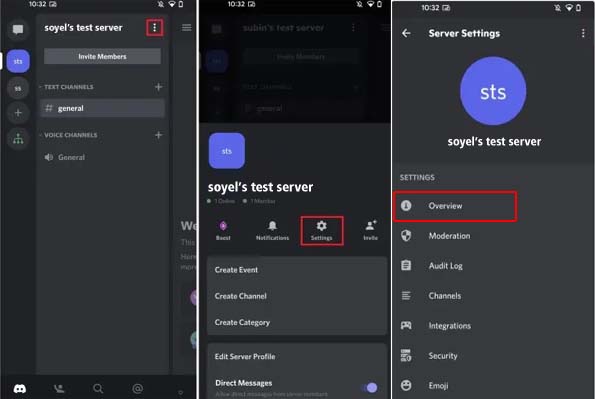 how to delete discord server on mobile