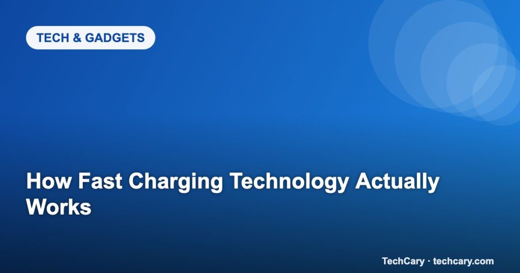 How Fast Charging Technology Actually Works