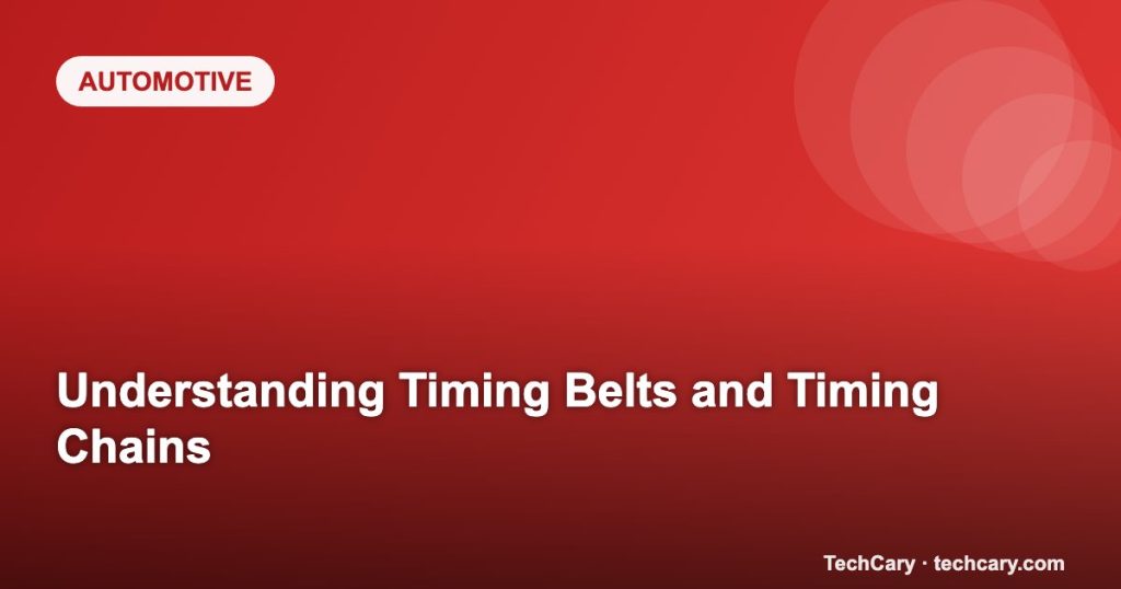Understanding Timing Belts and Timing Chains